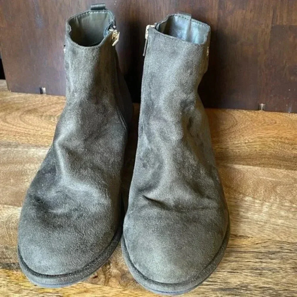 STUART WEITZMAN GIRLS Lowland Low Olive BOOTIE - Picture 4 of 11